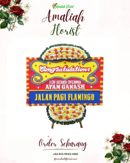 Sewa Papan Bunga Dadok Tunggul Hitam